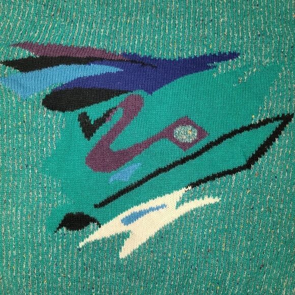 Vintage Unisex 1980's Urban Bandit Graphic Sweater L - Picture 5 of 10